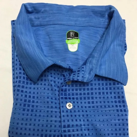 Mens XXL PGA Pro Series Polo Blue Golf shirt - Picture 7 of 7